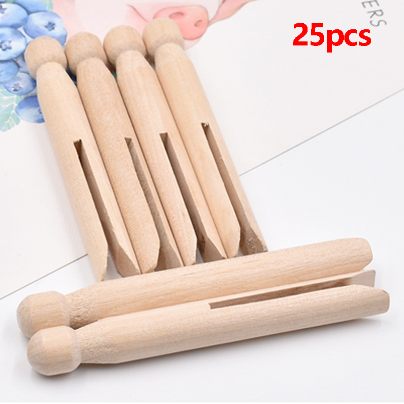 Woodworking Z Clips - 25개 11cm 나무 옷핀, 전통적인 나무