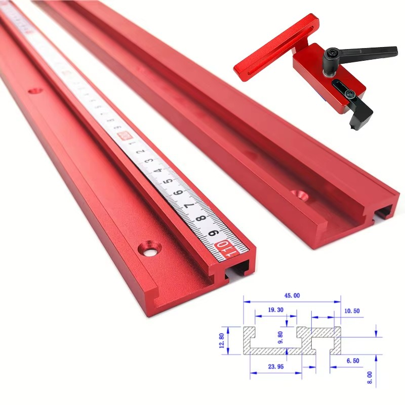 1PC 알루미늄 합금 T-트랙 모델 45 T 슬롯 및  - Woodworking Plan 리뷰 및 가격