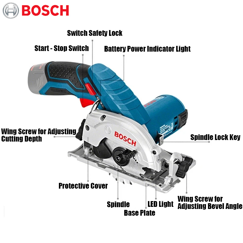 BOSCH GKS 12V-LI 전기 원형 톱 전문 다기 - Woodworking Saw 리뷰 및 가격