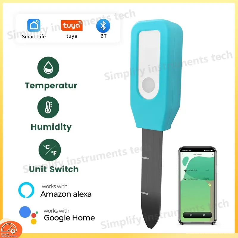 WiFi 스마트 토양 수분 온도 센서 무선 식물 모니터 - Woodworking App 리뷰 및 가격