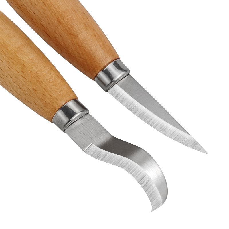 스테인리스 철 조각 칼 너도밤나무 손잡이 곡선형 직선형 - Woodworking Jobs 리뷰 및 가격