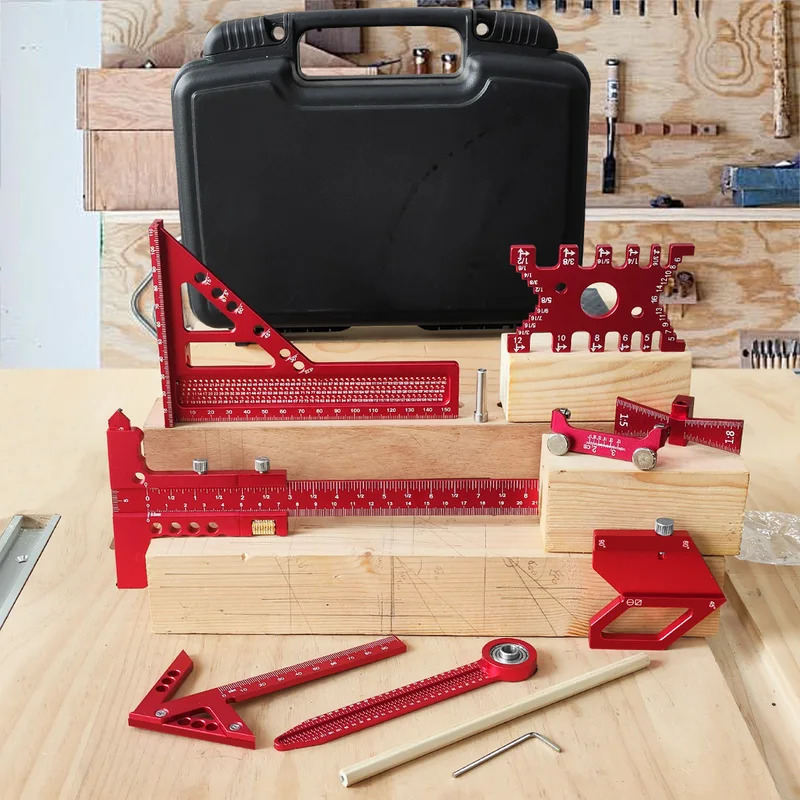 목공용 알루미늄 각도기 세트 (박스 포함) 정밀 목수용 - Woodworking Plan 리뷰 및 가격