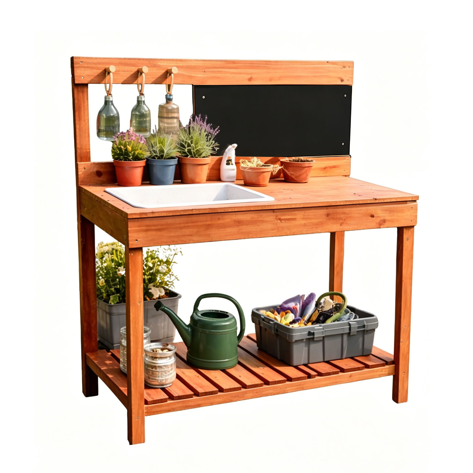 어린이용 나무 화분대, 실내외 정원 재배 테이블, 작업 - Workbench Woodworking 리뷰 및 가격