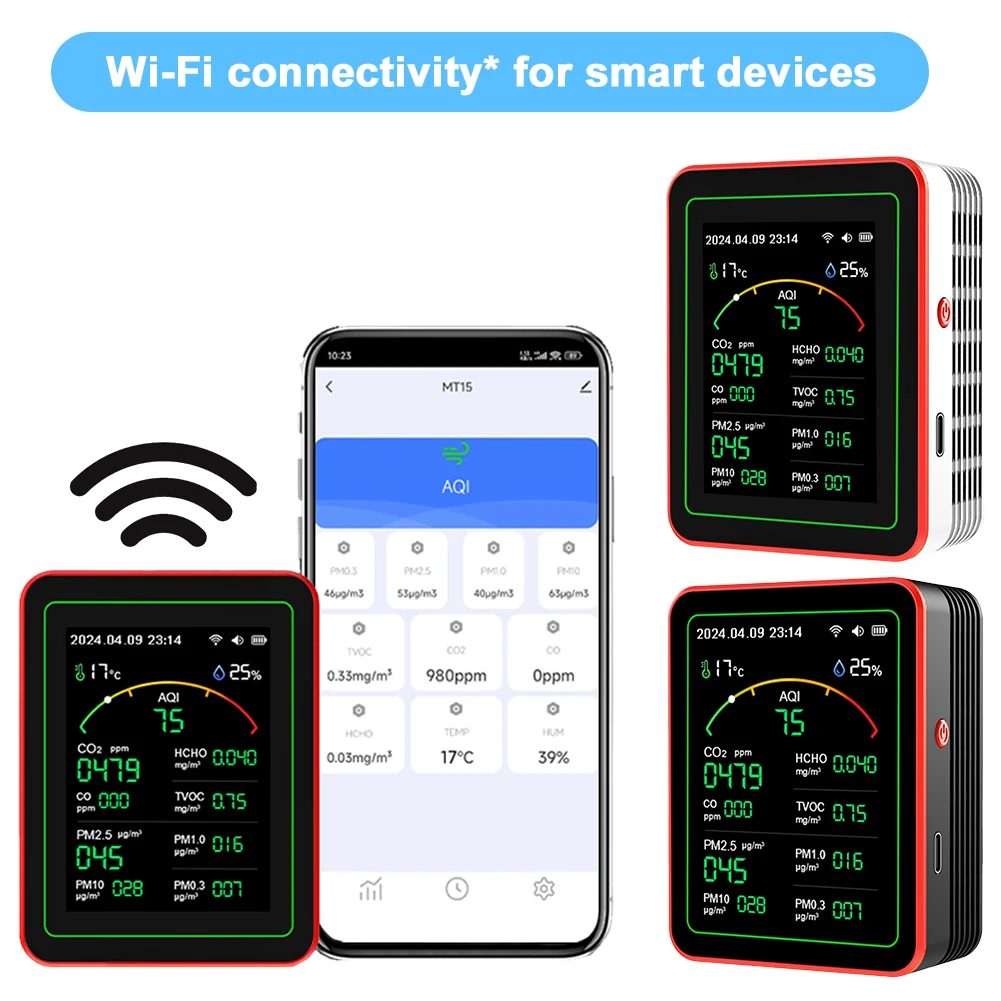 Tuya WiFi 15-in-1 실내 공기질 모니터 T - Woodworking App 리뷰 및 가격