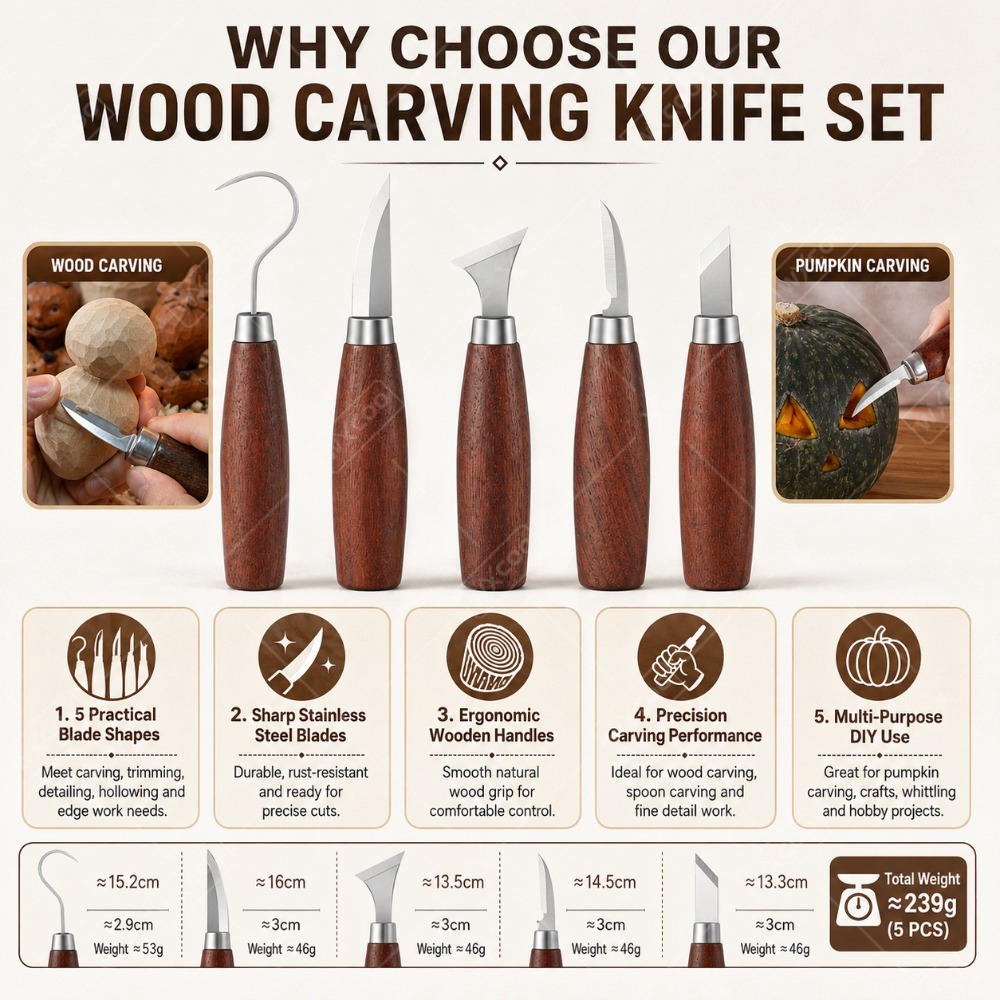 WXCOO 목공 조각칼 세트 탄소강 날카로운 칼날 나무 - Woodworking Kits For Beginners 리뷰 및 가격