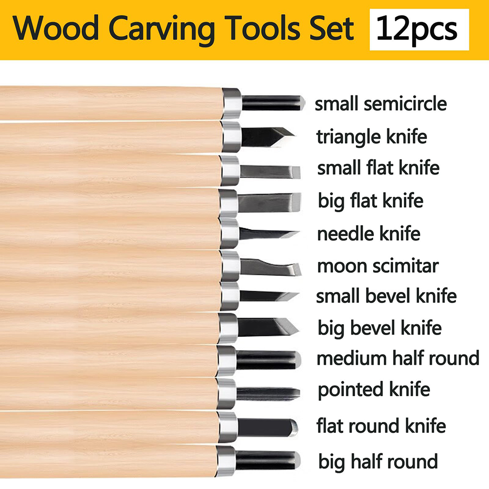 12개 전문가용 목각 끌 세트 기본 절단 및 정밀 목공 - Woodworking Kits For Beginners 리뷰 및 가격