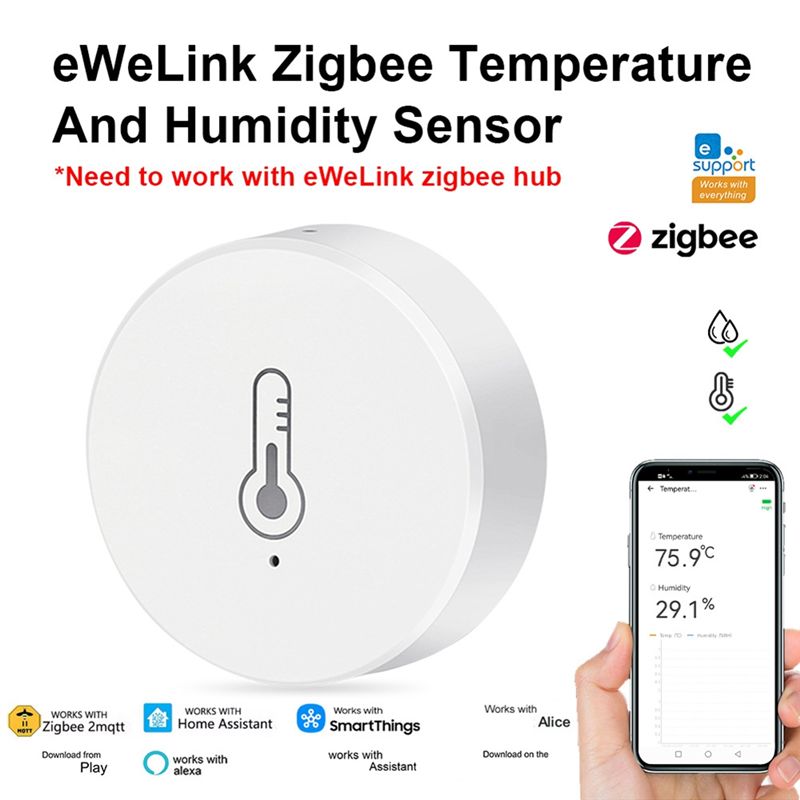 AEE6-Zigbee 온도 및 습도 센서 Ewelink - Woodworking App 리뷰 및 가격